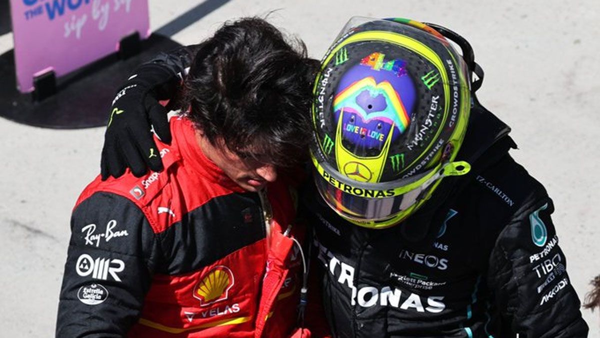 Sainz y Hamilton compartieron podio en Canadá