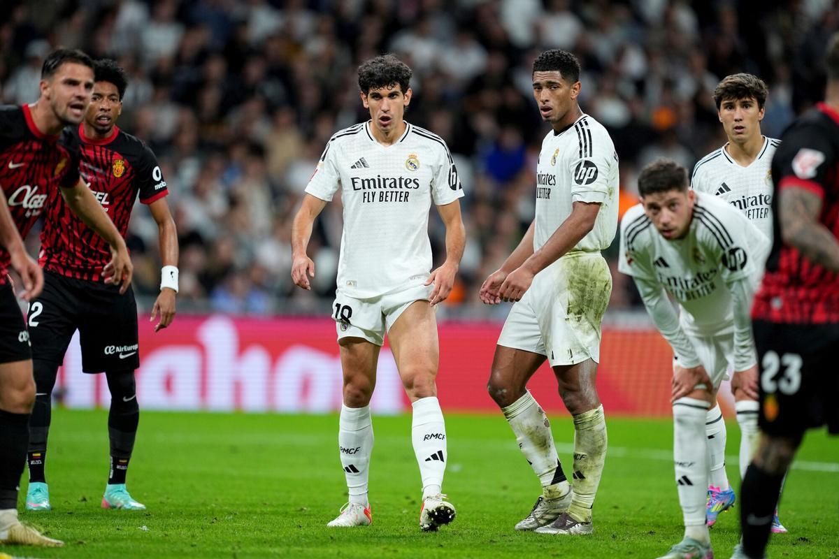 Jesús Vallejo, during Real Madrid-Mallorca.