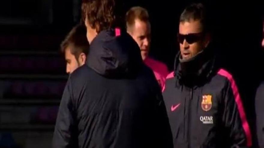 El Barça prepara el partido de Copa frente al Huesca