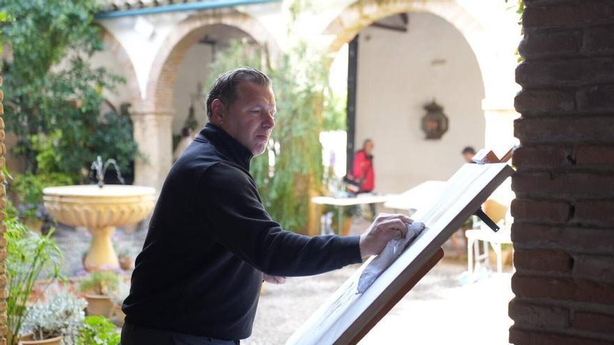 El Palacio de Viana acoge la entrega de premios y exposición del certamen de pintura rápida 'Córdoba y sus patios'