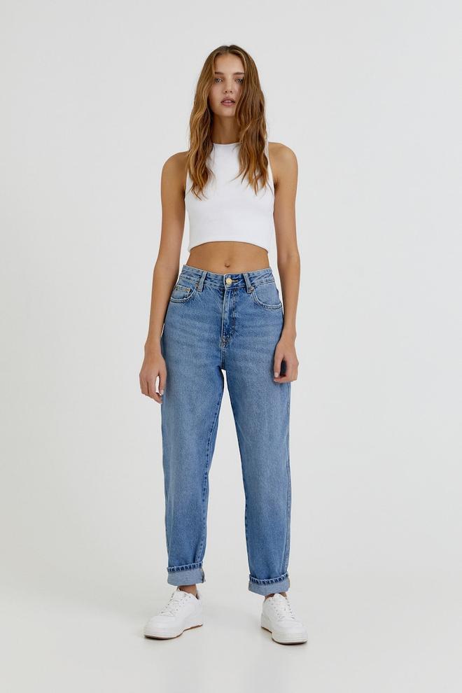 vaqueros slouchy pull and bear