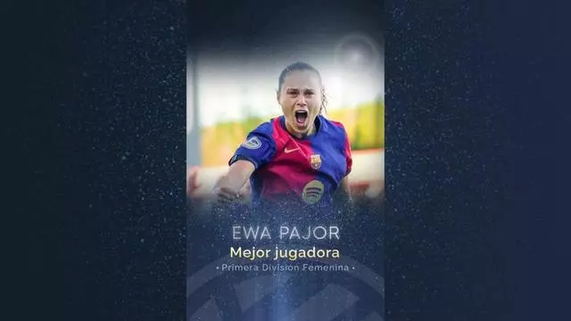 Ewa Pajor, reconocida con el Premio AFE como la mejor jugadora de la Primera División