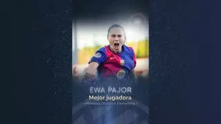 Ewa Pajor, reconocida con el Premio AFE como la mejor jugadora de la Primera División