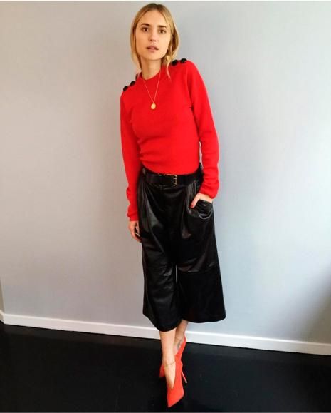 Outfit de Look Pernille con pantalón culotte