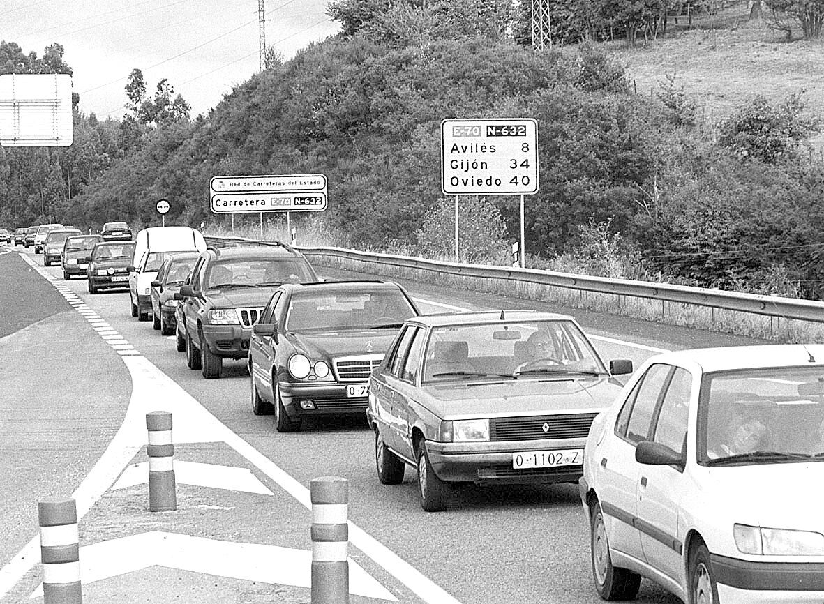 1999: Atascos en la Variante de Avilés