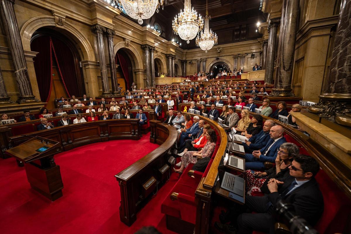 Los diputados del Parlament en el hemiciclo.