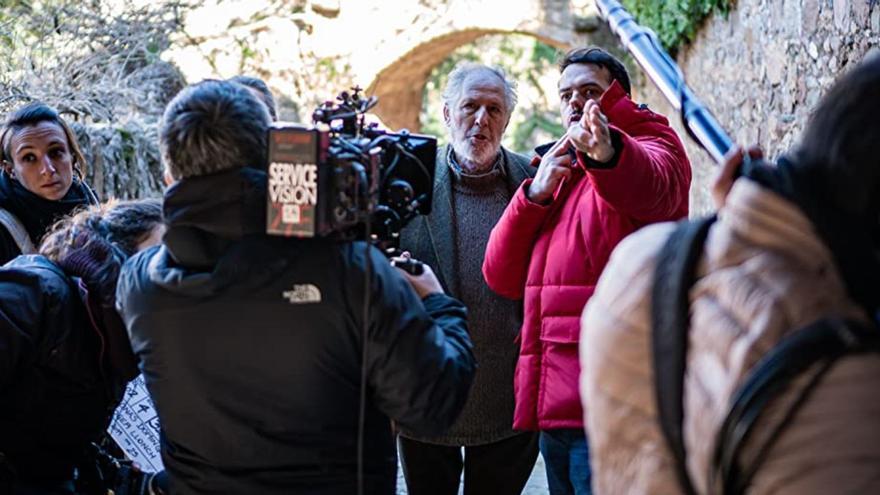 Jonás Domínguez, a la derecha, dando instrucciones al actor principal, Fermí Reixach, durante el rodaje. | | LP/DLP