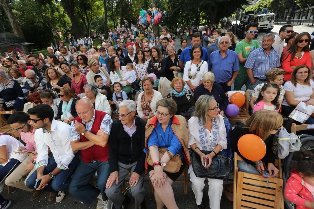 Desfile del Día de América en Asturias dentro de las fiestas de San Mateo de Oviedo