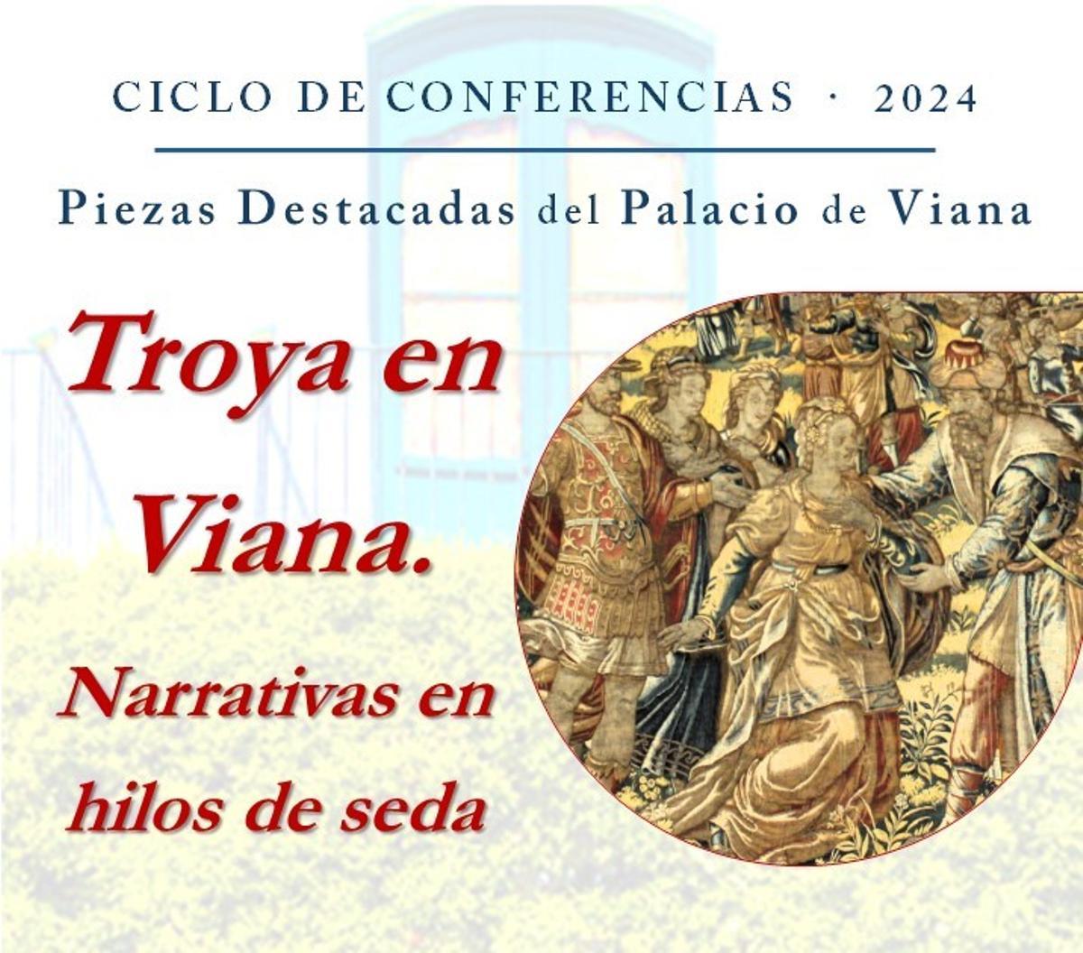 Cartel del ciclo de conferencias del Palacio de Viana.