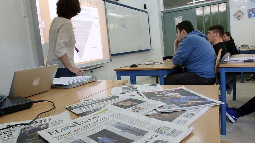 Los alumnos se mostraron muy receptivos con el taller sobre Periodismo, e incluso algunos de ellos piensan ya en estudiar la carrera.
