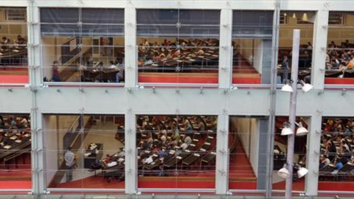 UPF Vista de las aulas del campus Ciutadella de la Universitat Pompeu Fabra, en Barcelona.