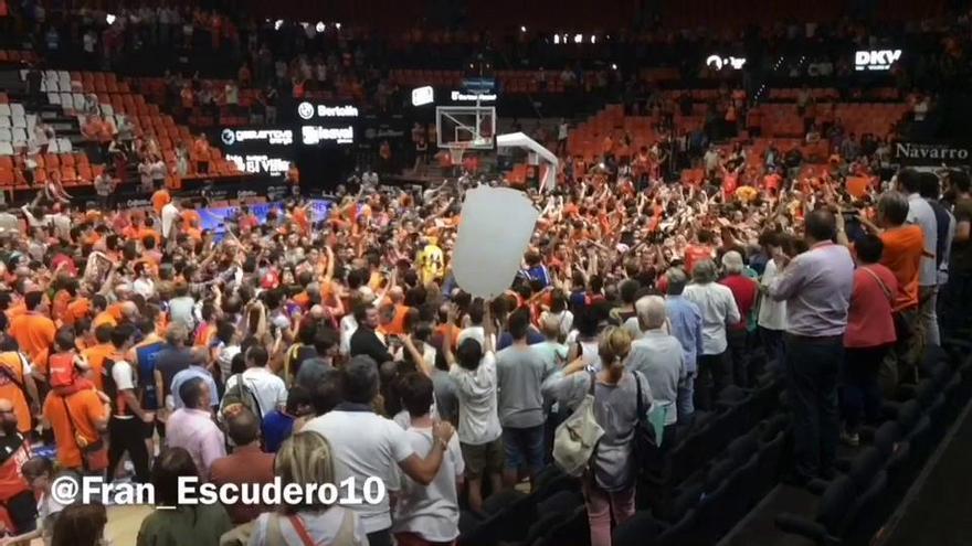 Así celebró el Valencia Basket su pase a la final de la ACB