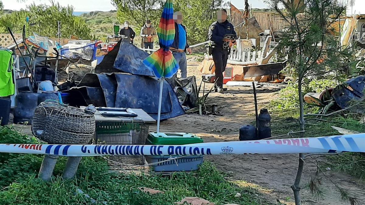 Un fallecido en un incendio en una chabola de Can Pastilla