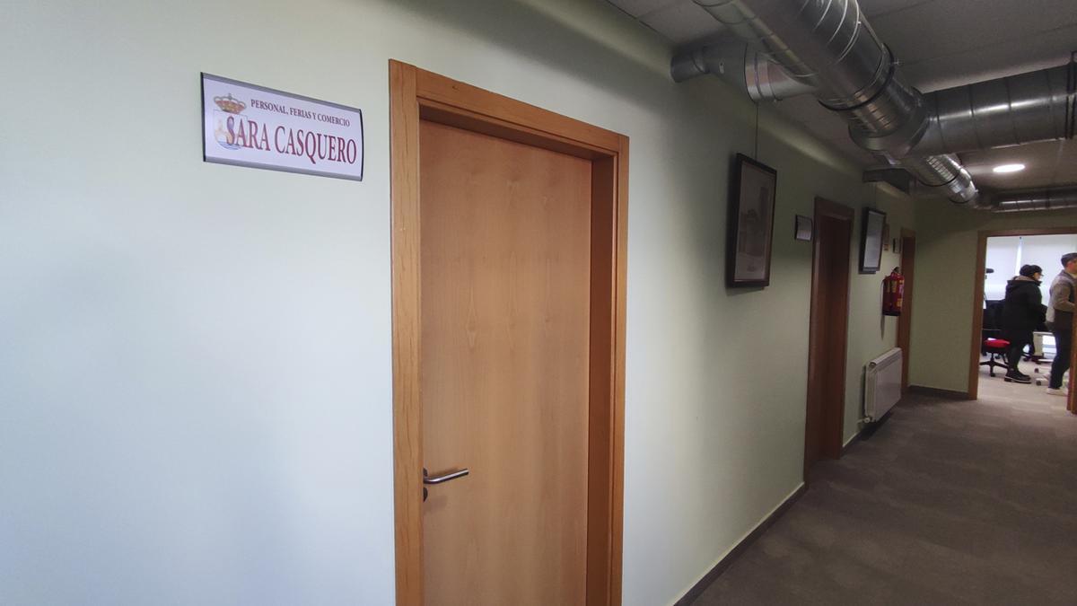 Despacho de la Concejalía de Personal, a cuya titular el PSOE reprochó la no convocatoria de comisiones.