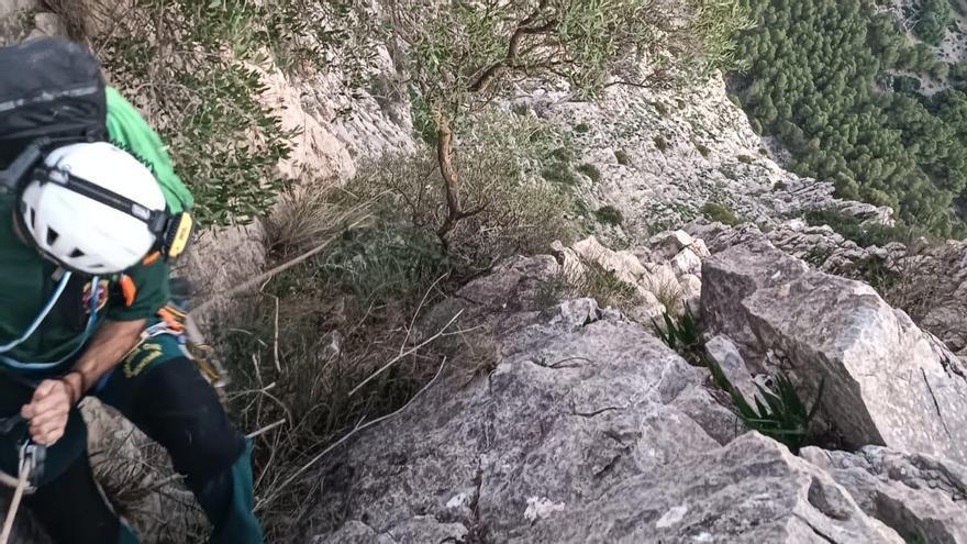 Rescate de un escalador fallecido en El Chorro