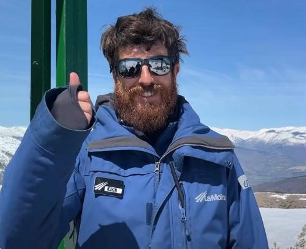 Un treballador de la Molina s'acomiada dels aficionats en el vídeo