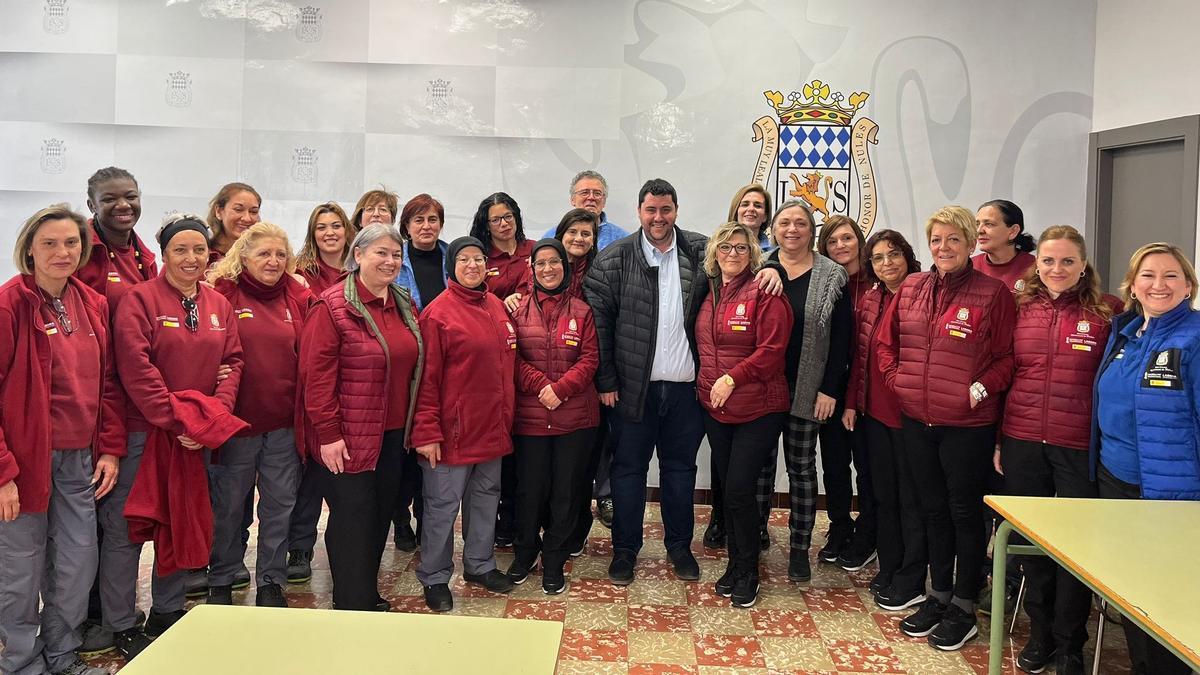 El alcalde, David García, y la concejala de Políticas de Empleo, Rosa Ventura, han visitando recientemente al alumnado y al personal directivo y docente del programa.