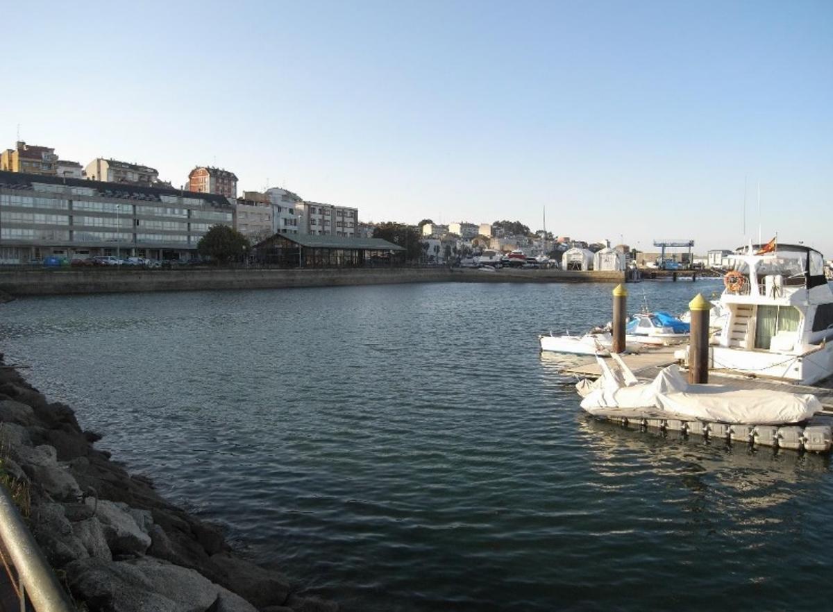 Lámina de agua en la que se instalará el ecomuseo de Os Patexeiros.