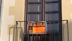 Cartel de Se alquila