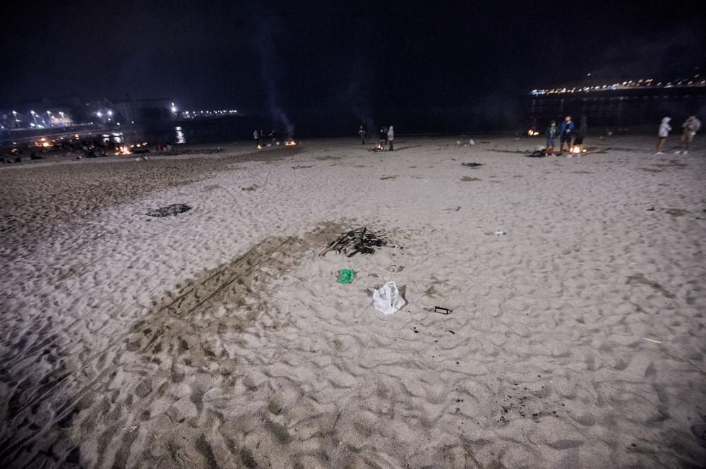 Así transcurrió la noche y amanecieron las playas