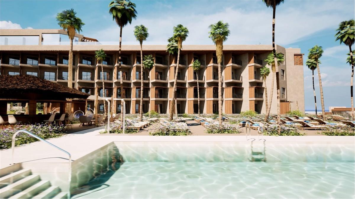 Una imagen proyectada del hotel Daia Herradura, que el grupo Fuerte Hoteles abrirá en 2028.