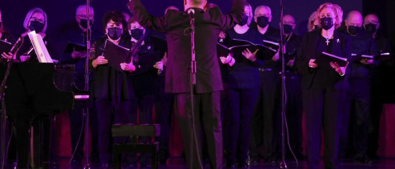 Un momento del concierto de la Polifónica, ayer. | Ricardo Solís