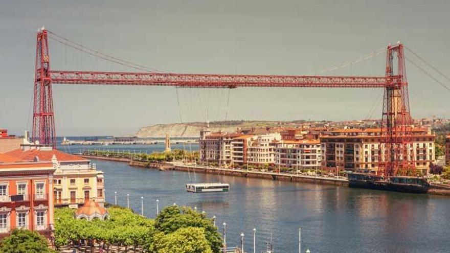 Puente colgante de Vizcaya.