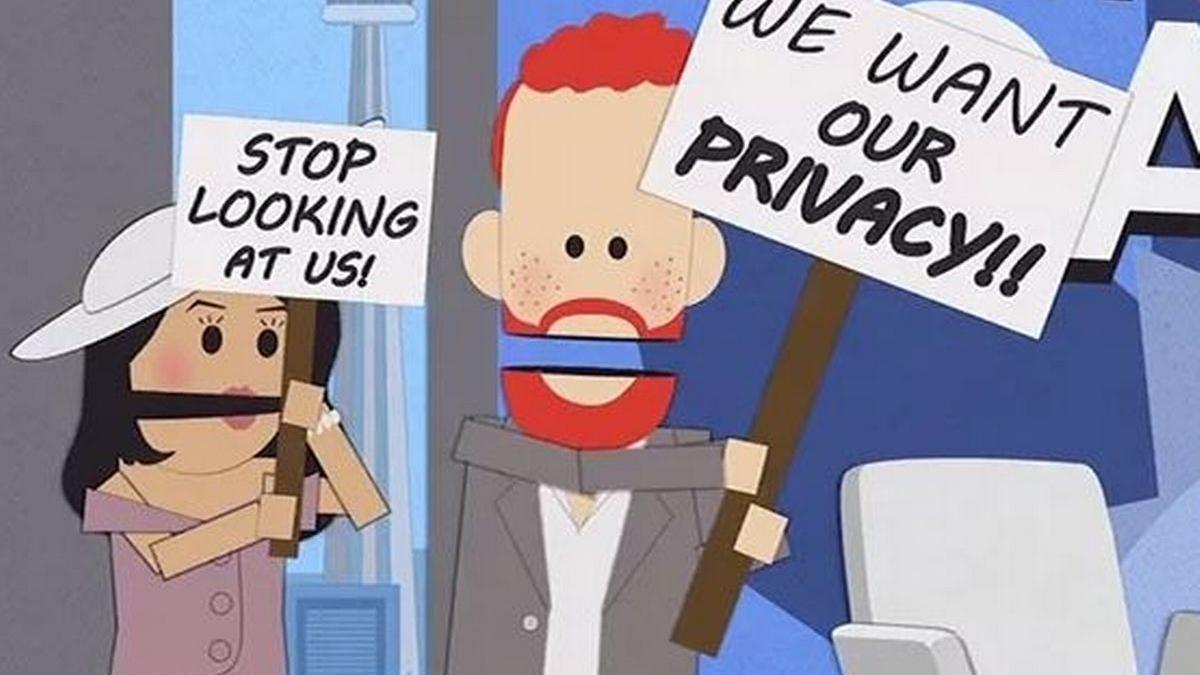 Fotograma de 'South Park' donde se meten con Meghan Markle y Enrique de Inglaterra