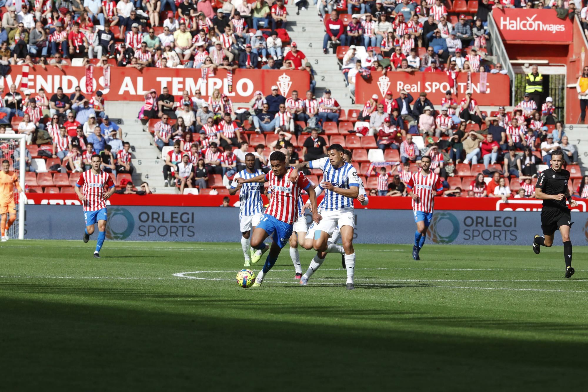 Así fue el encuentro entre el Sporting y el Alavés