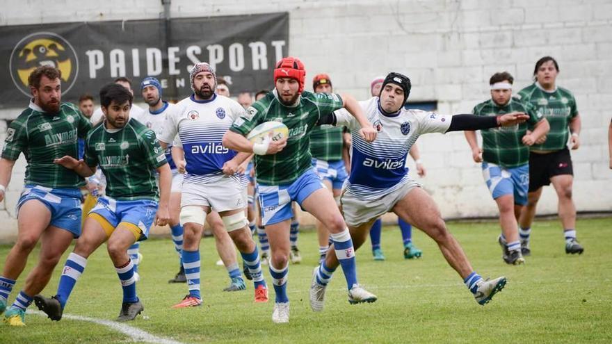 Un momento del partido del Oxigar Belenos de ayer ante el Ferrol