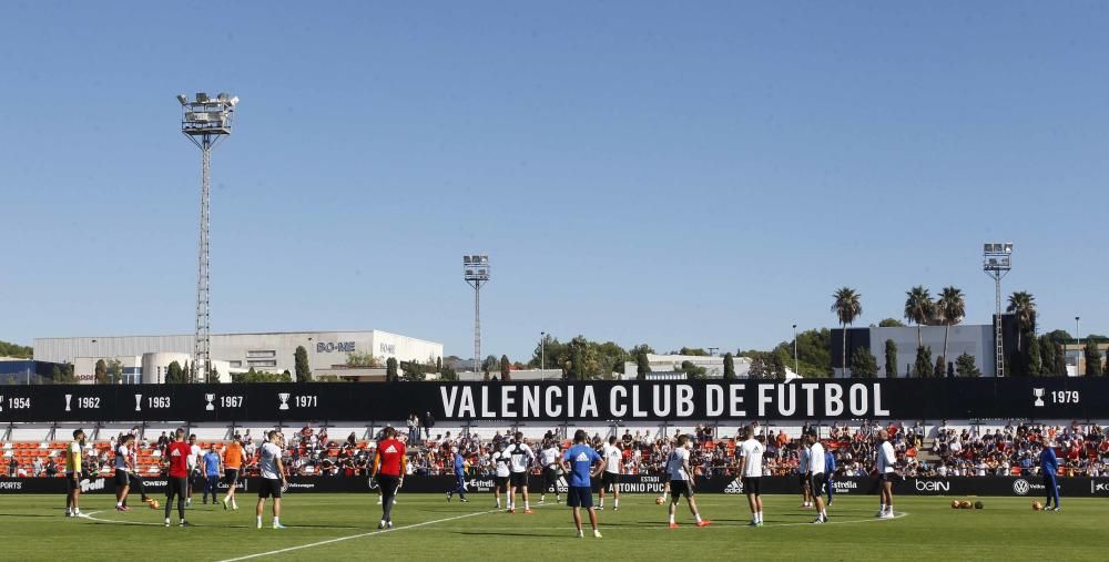 Espectacular entrenamiento del Valencia CF