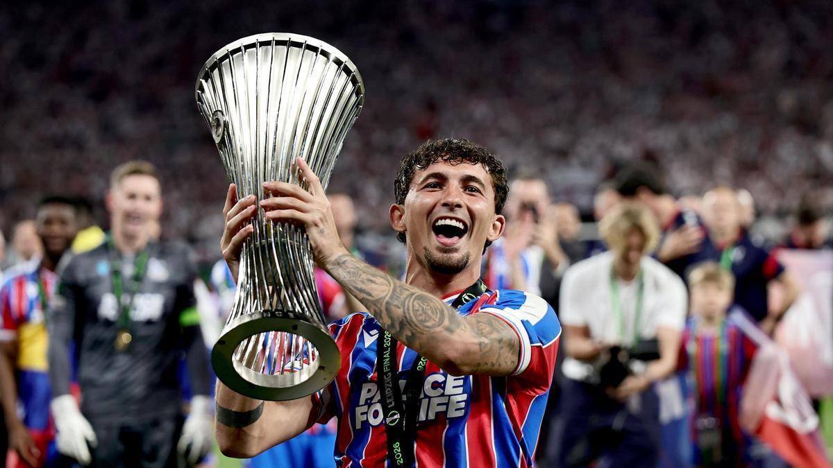 Yeremy Pino, anoche, en el Red Bull Arena de Leipzig.