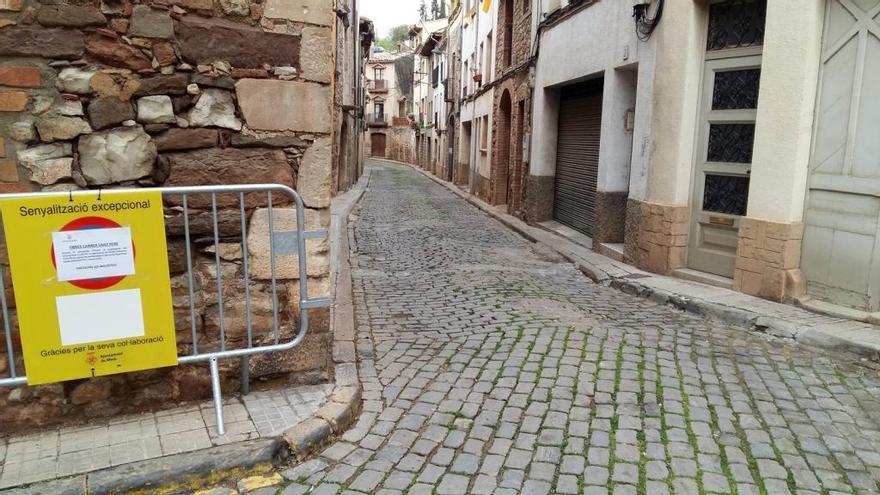 S&#039;ha projectat una reurbanització integral del carrer, un dels més llargs del nucli urbà de Moià