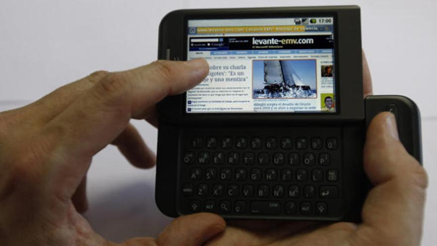 El uso de Internet móvil creció un 20 por ciento en 2011.
