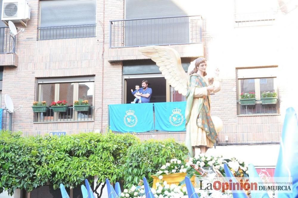 La procesión del Amparo a su salida de San Nicolás