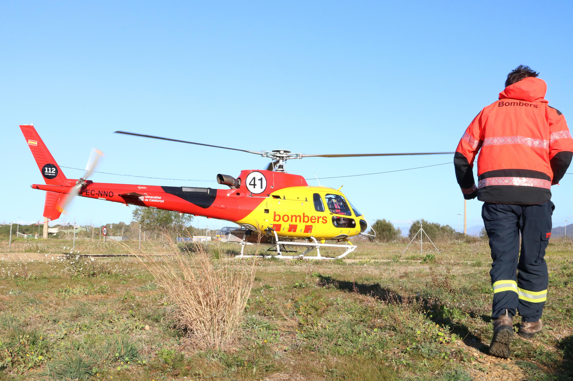 Imatges aèries de l'incendi forestal de Roses