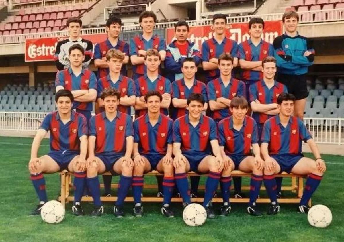 Cárcel, el tercer de la fila de baix va passar pel Barça de juvenil fins al C