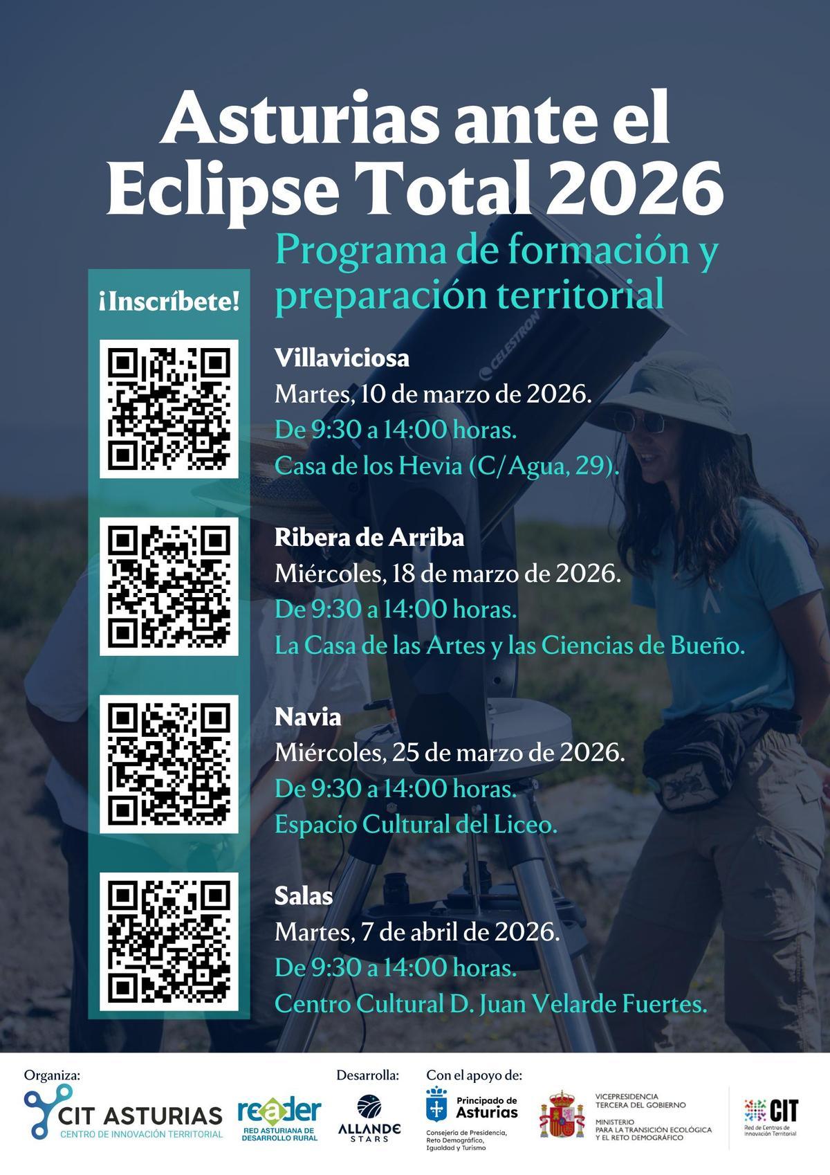 Cartel de los cursos.
