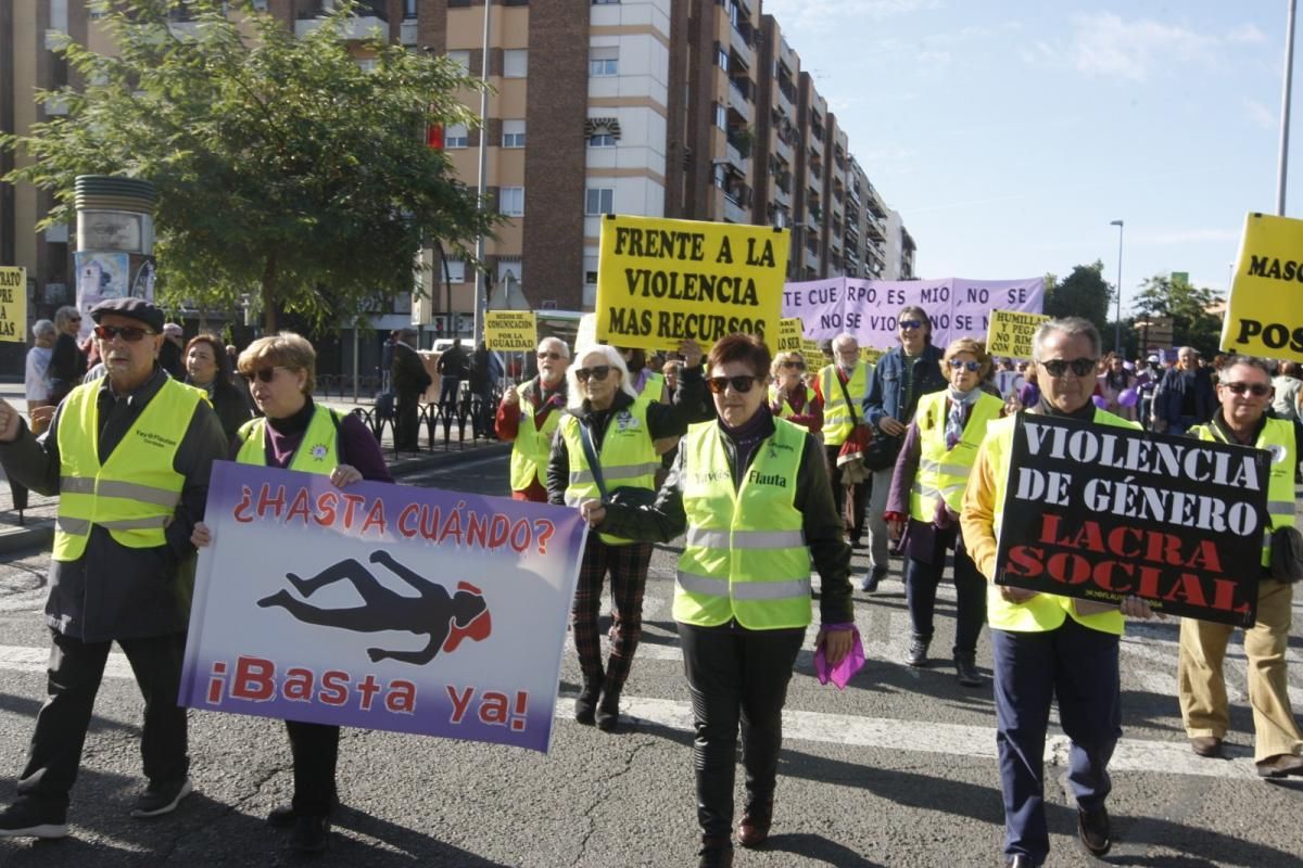 Multitudinaria manifestación contra la violencia hacia la mujeres