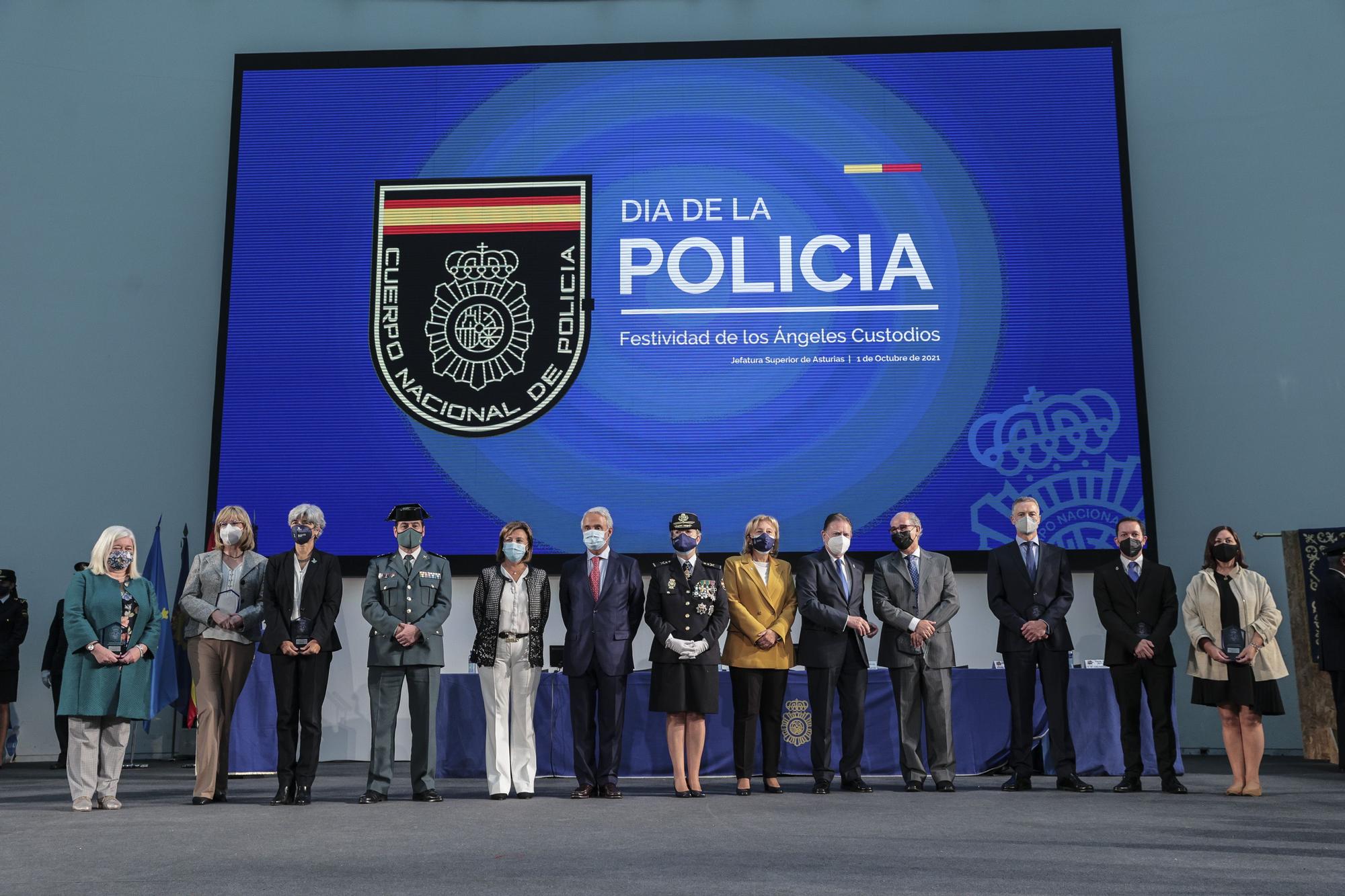 La Policía Nacional de Oviedo celebra a sus patronos, los Ángeles Custodios