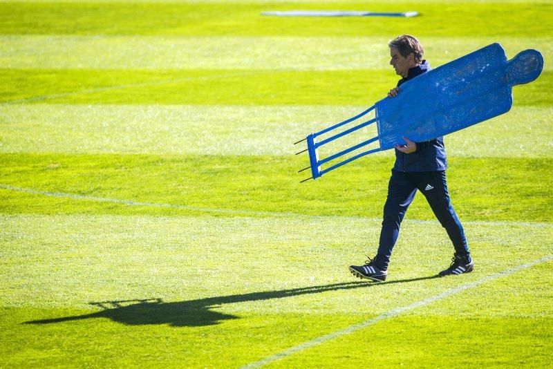 Sesión de entrenamiento del Real Zaragoza