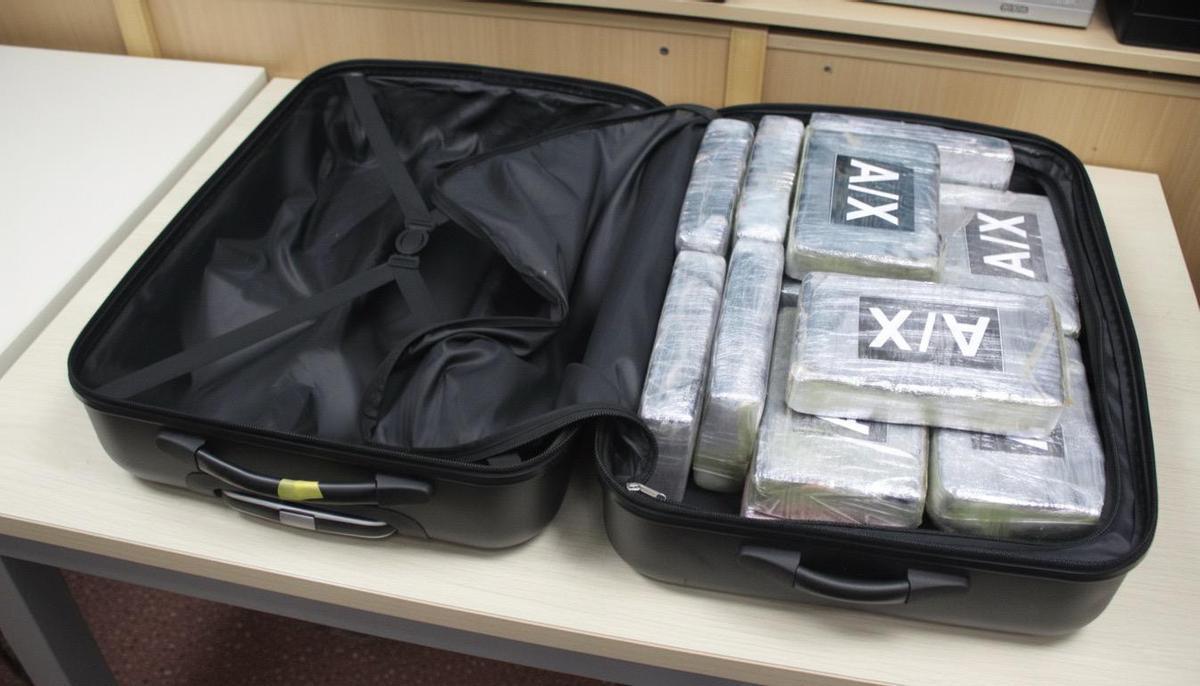 Droga intervenida en el aeropuerto de Barcelona