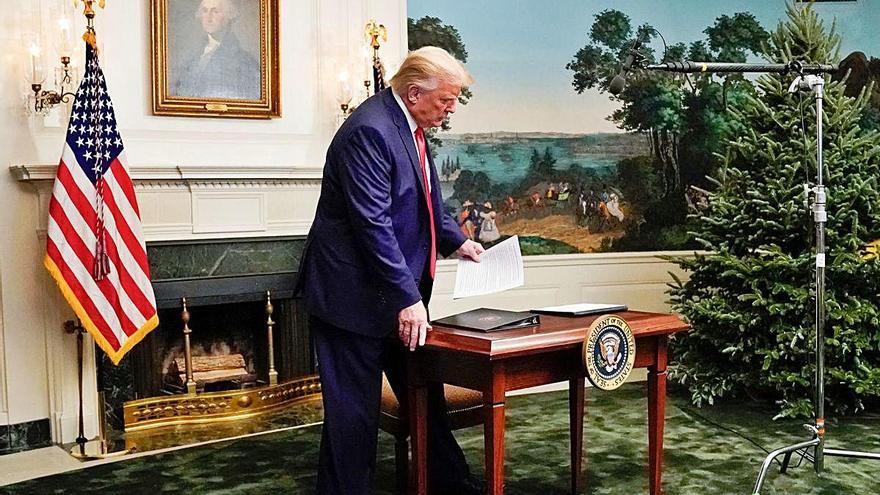 Trump assegura que deixarà la Casa Blanca si el Col·legi Electoral confirma la victòria de Biden