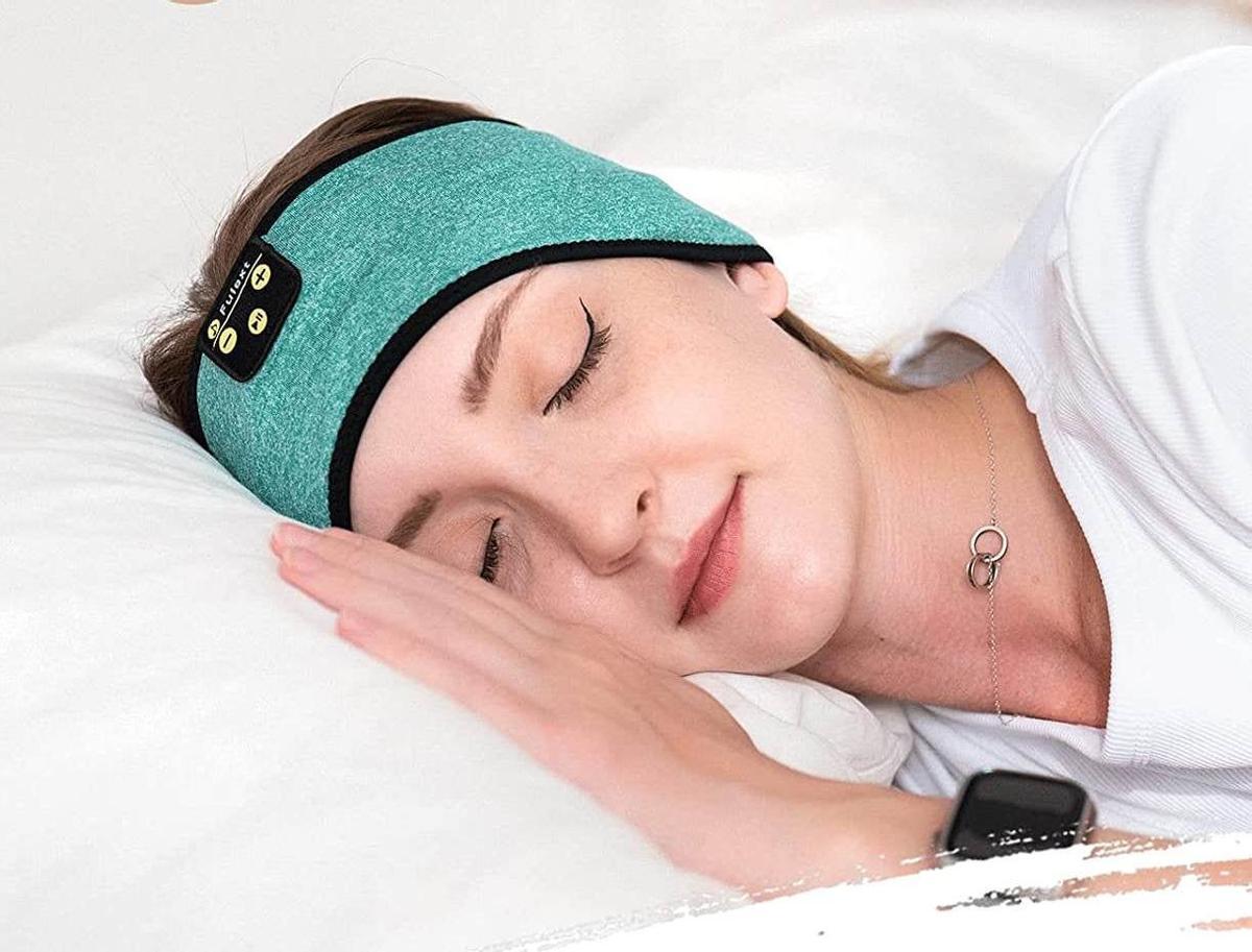 Auriculares en bandana para dormir con ellos