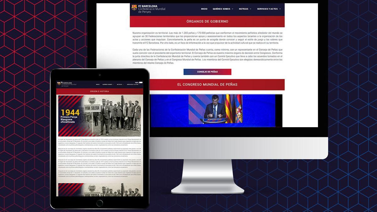 Así luce la nueva página web de la Confederación Mundial de Peñas