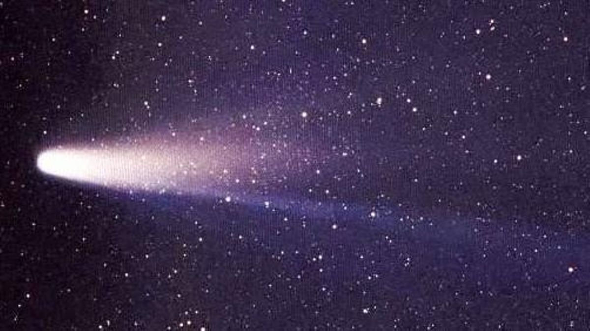 El cometa Halley, visto en 1986.