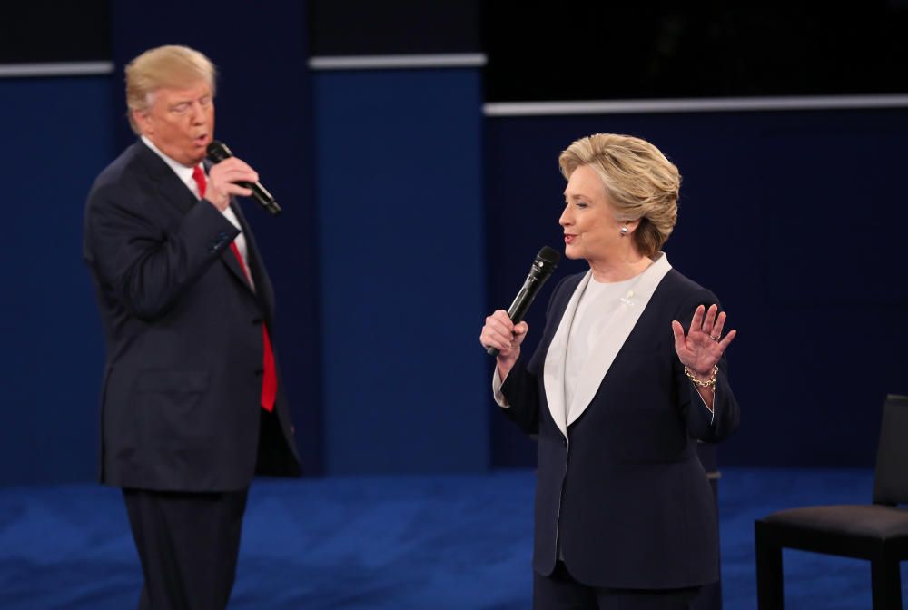 Segundo debate electoral entre Hillary Clinton y Donald Trump