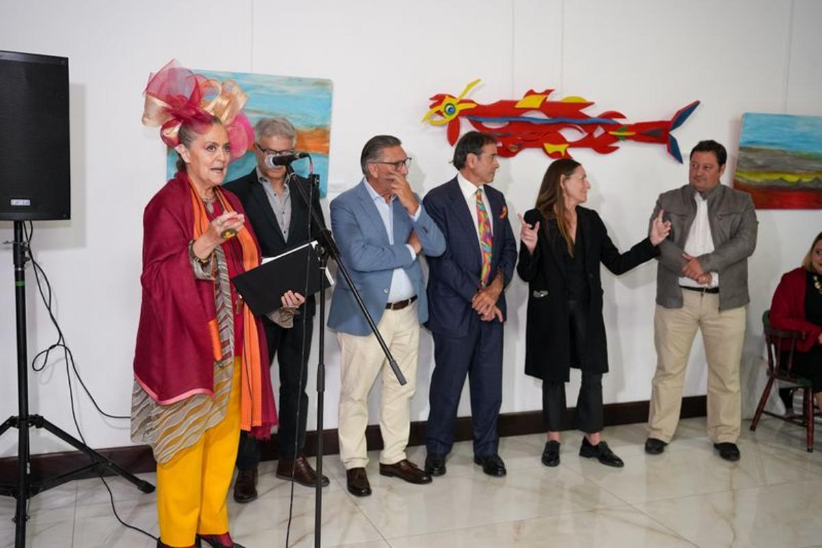 María Carretero presenta la inauguración de la exposición ASTRO PEZ 2025, el pasado 28 de noviembre en el Real Club Naútico de Arrecife