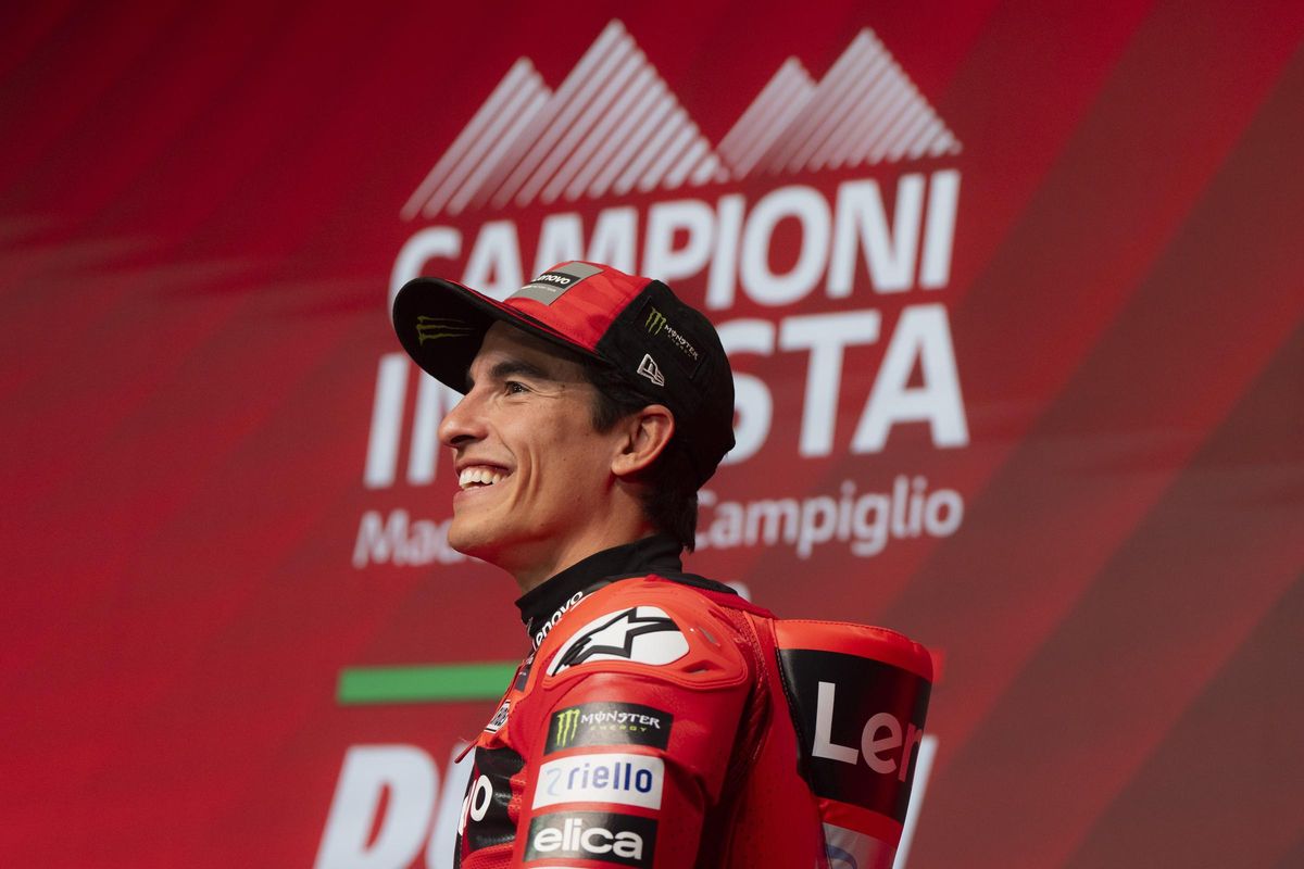 Marc Márquez, el día de la presentación del equipo Ducati Lenovo.
