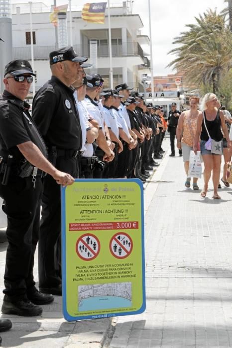 Spezielle Eingreifzone an der Playa de Palma